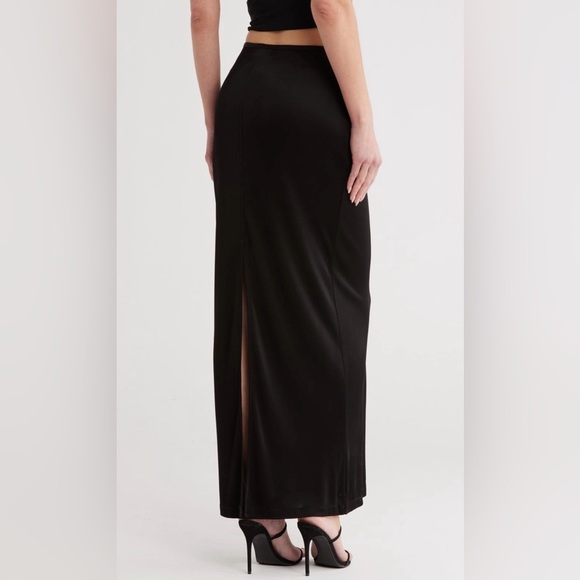 ‼️RARE‼️🎸Helmut Lang🎸🔥NWT🔥Fluid Jersey Maxi Skirt in Black— S - Picture 2 of 15